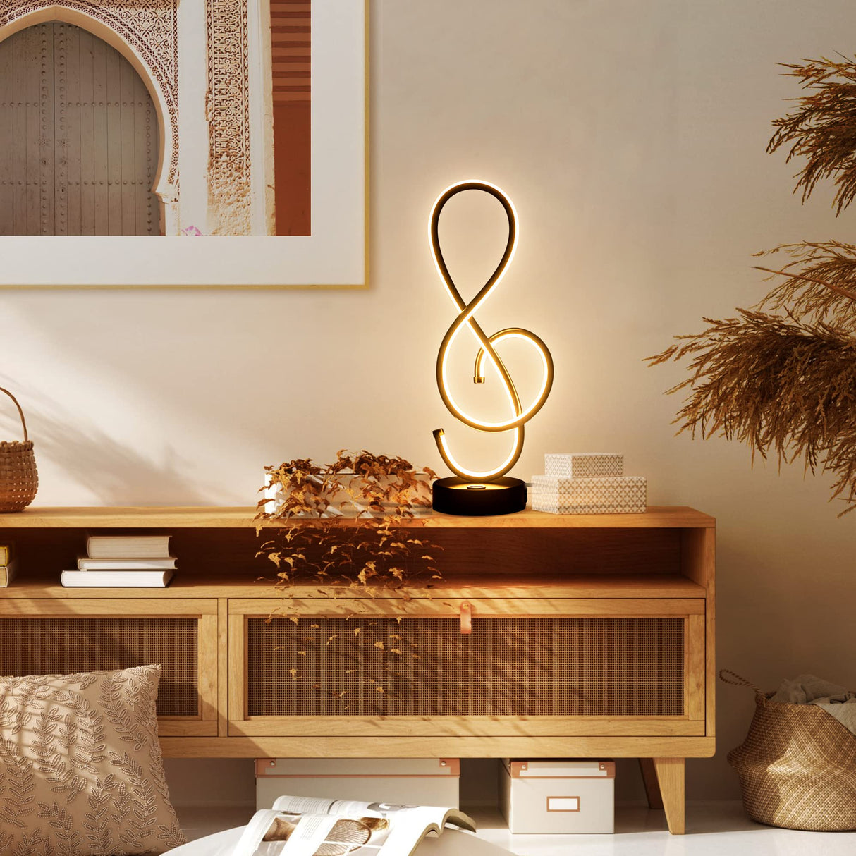 Modern Table Lamp, LED Bedside lamp