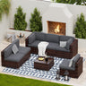 Patio Furniture Sets, Modular Rattan Outdoor Patio Sectional Furniture Sofa Set