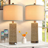 Coastal Table Lamps Set of 2 with 2 USB Ports