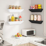 Floating Shelves White, Wood Shelves Rustic Shelves for Wall Storage