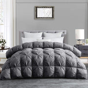Feather and Down Comforter King Size, 106x90 Pinch Pleat Duvet Insert
