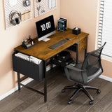 Small Desk with Drawers - 40 Inch Work Computer Desk for Small Space Home Office