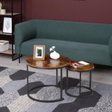 Nesting Coffee Table Modern End Table Set of 2