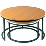 Modern Round Nesting Coffee Tables for Living Room