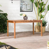 Slatted Outdoor Dining Table