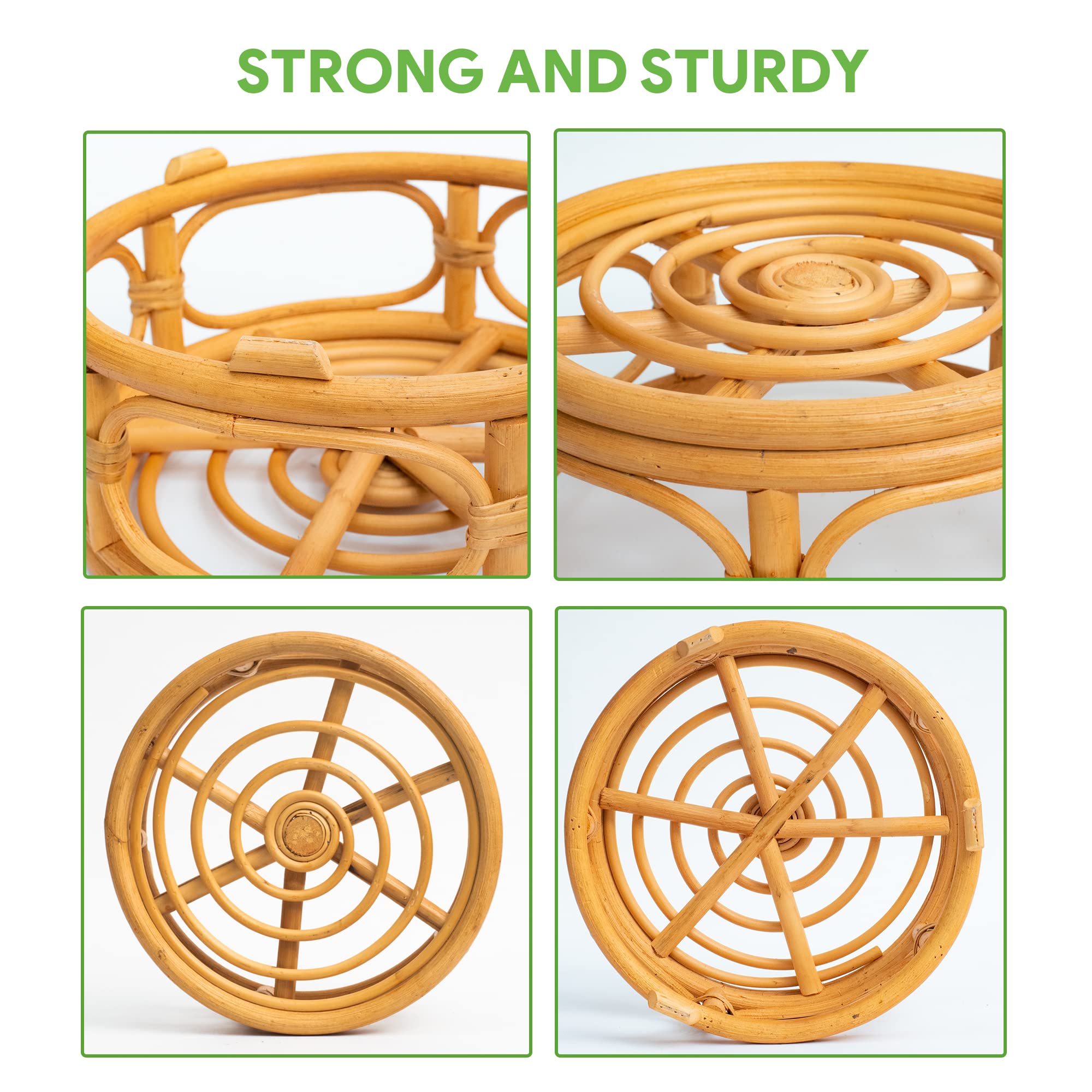 BohoNest Set of 2 Round Indoor Display Risers