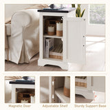 Nightstand with Charging Station, Rectangular Farmhouse