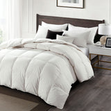 Feather Down Comforter King Size - 650 Fill Power Medium Warm 100% Organic Cotton