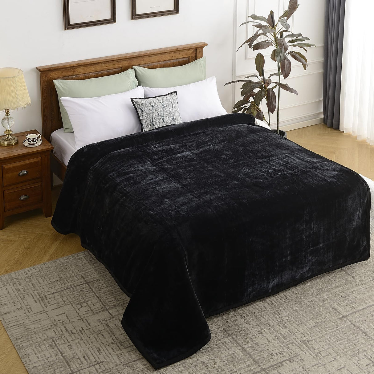 Heavy Faux Mink Blanket - 9LB, Single-Ply, King Size 83 * 95IN 780GSM Thick Fleece