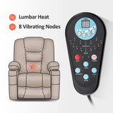 Large Electric Power Lift Recliner Chair with Massage and Heat for Elderly