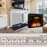 Wall Fireplace Electric with Remote Control