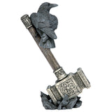 Raven Guardian of Thor's Thunder Hammer Statue