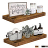 Bathroom Shelves 24 inches Long Floating Shelf for Wall 24 x 9 inch Set of 2