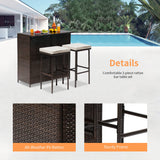 Wicker Patio Furniture 3 Piece Patio Set Chairs