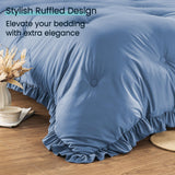 Queen Bed in a Comforter Set Queen, Ruffle Bedding Comforter Set