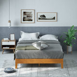 Alexis Deluxe Wood Platform Bed Frame / Solid Wood Foundation