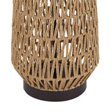 San Carlos Coastal Modern Table Lamp 29" Tall Natural Rattan