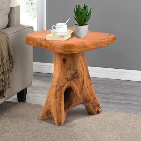 Small Side Table, Unique Design Live Edge Wood Stool