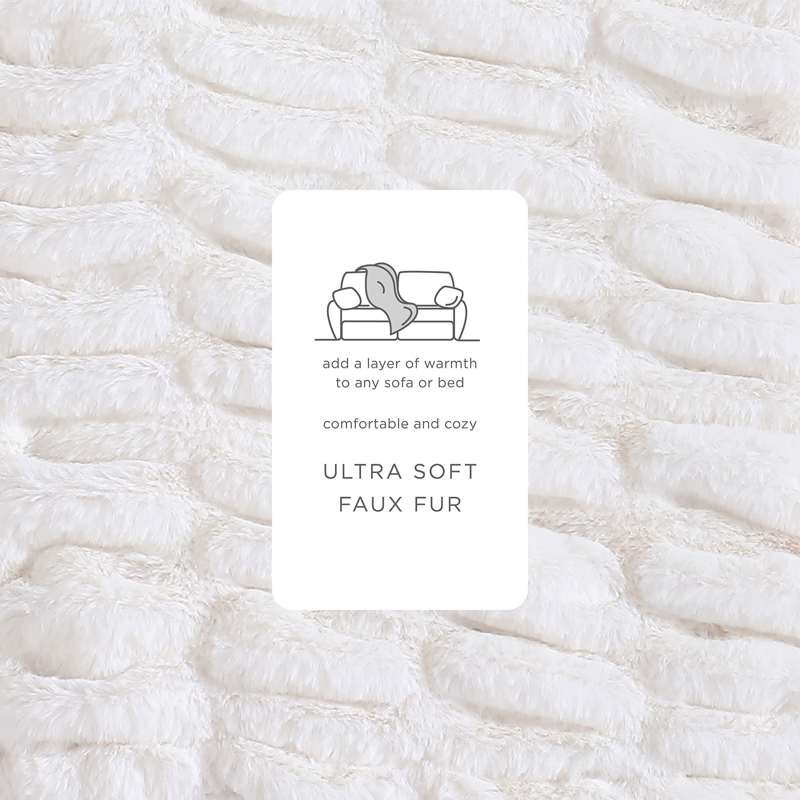 Lapin Ultra Fine Faux Fur Throw Blanket - Luxurious