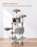 Large Cat Tower with 13 Scratching Posts 2 Perches