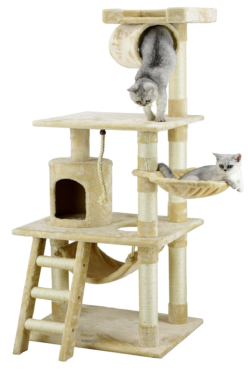 Tower Kitten Condo Scratcher for Indoor Cats with Sisal Posts