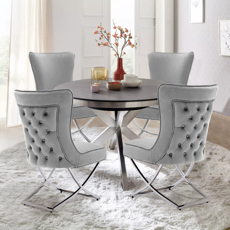 Elegance Velvet Dining Chairs Set of 2