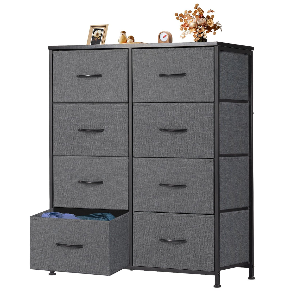 Dresser for Bedroom, Chest of 8 Drawers Cloth Dresser, Closet Storage