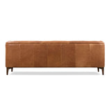 Essex Leather Couch – 89-Inch Leather Sofa with Tufted Back - Full Grain Leather