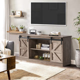 Farmhouse TV Stand for 65 Inch TVs, Modern Rustic Entertainment Center