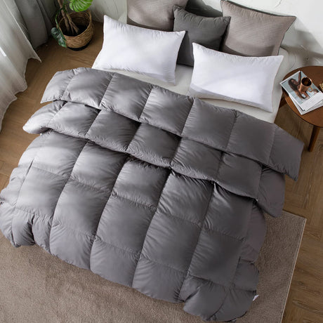 Feather Down Comforter King Size - All Season Duvet Insert King