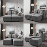 Convertible Sectional Sofa with Chaise Modular Sectional Couch Sofa