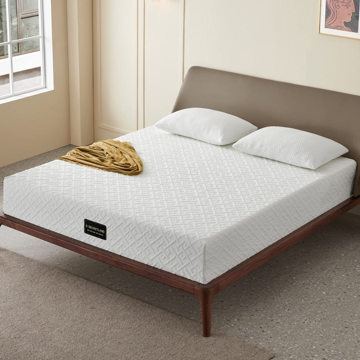 Queen Mattresses, Upgrade 10 Inch Gel Memory Foam Mattress