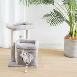 Cat Tree, Small Cat Tower with Dangling Ball