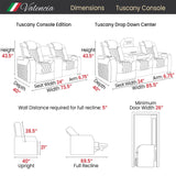 Tuscany Home Theater Seating | Premium Top Grain Italian Nappa 11000 Leather