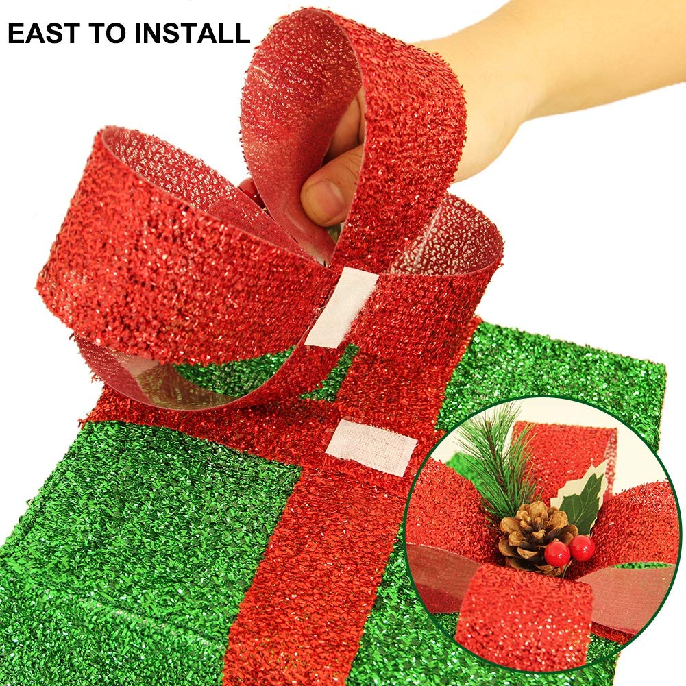 Christmas Lighted Gift Boxes Decorations Outdoor