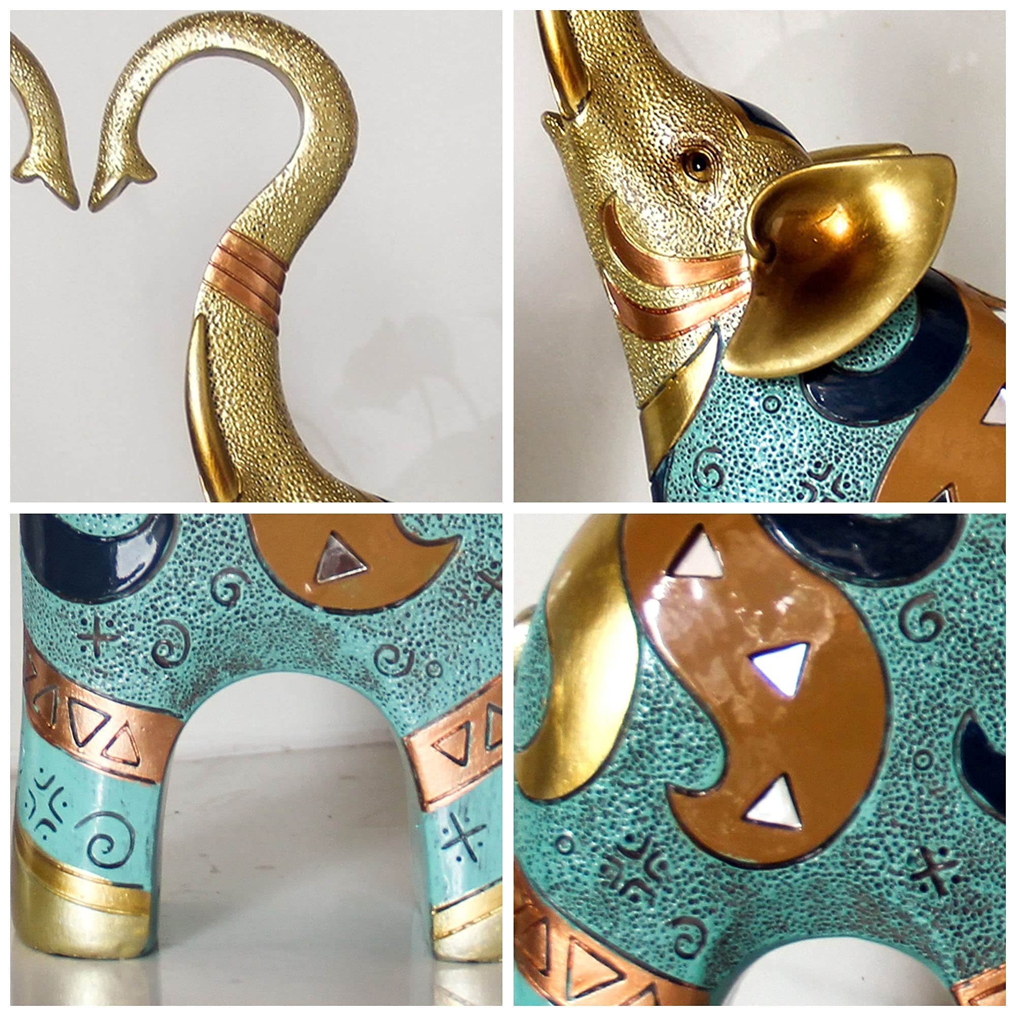 Good Luck Large Elephant Statue for Home, Elephant Statues Home Decor