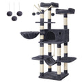 Cat Tree, Large Cat Tower, 64.6 Inches, Cat Activity Center with Hammock, Basket