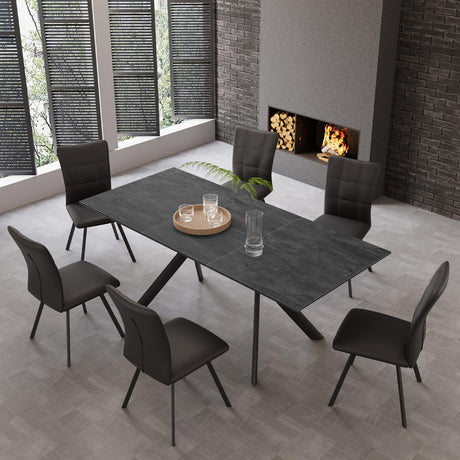 71" Extendable Dining Table Set