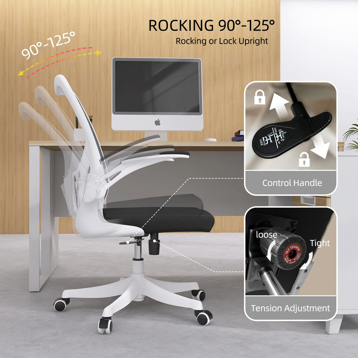 Office Chair - Ergonomic Office Chair with Lumbar Support