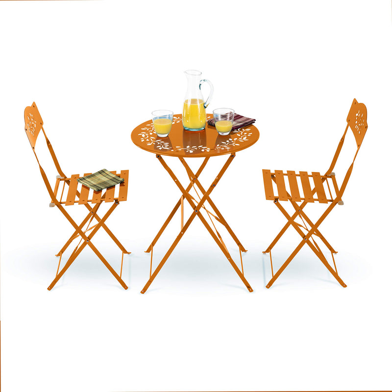 MSY100A-OR Bistro Set, Table, Orange