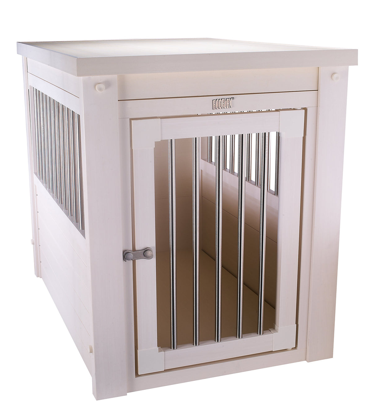 New Age Pet ecoFLEX Pet Crate/End Table, Medium, Antique White