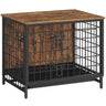 Dog Crate Furniture, Wooden Dog Kennel with Removable Tray, Heavy-Duty Dog Cage