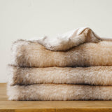 Luxury Faux Fur Throw Blanket, Soft Cozy Mink Fur Blanket for Couch, Sofa, Chair