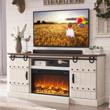 Farmhouse Entertainment Center with Sliding Barn