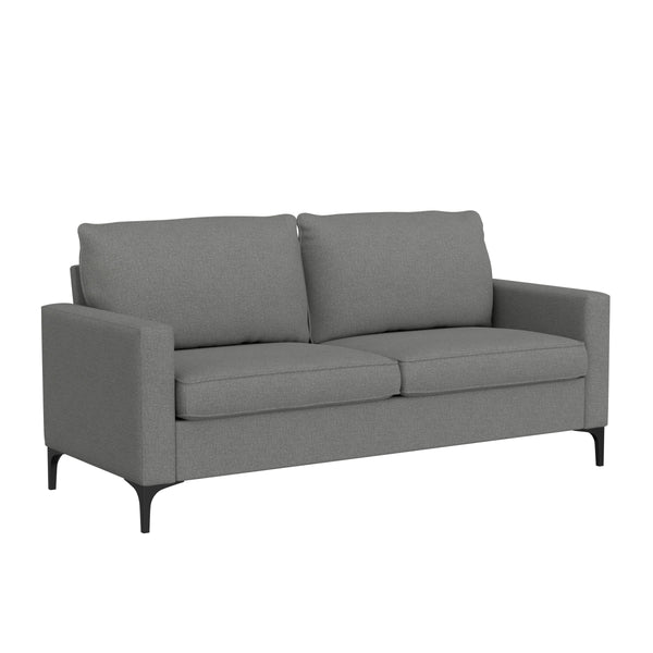 Alamay Modern Upholstered Sofa Fabric Couch, Smoke Grey
