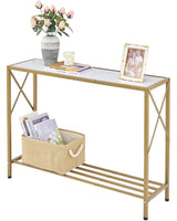 Console Table, entryway Table, Narrow Sofa Table with Shelves