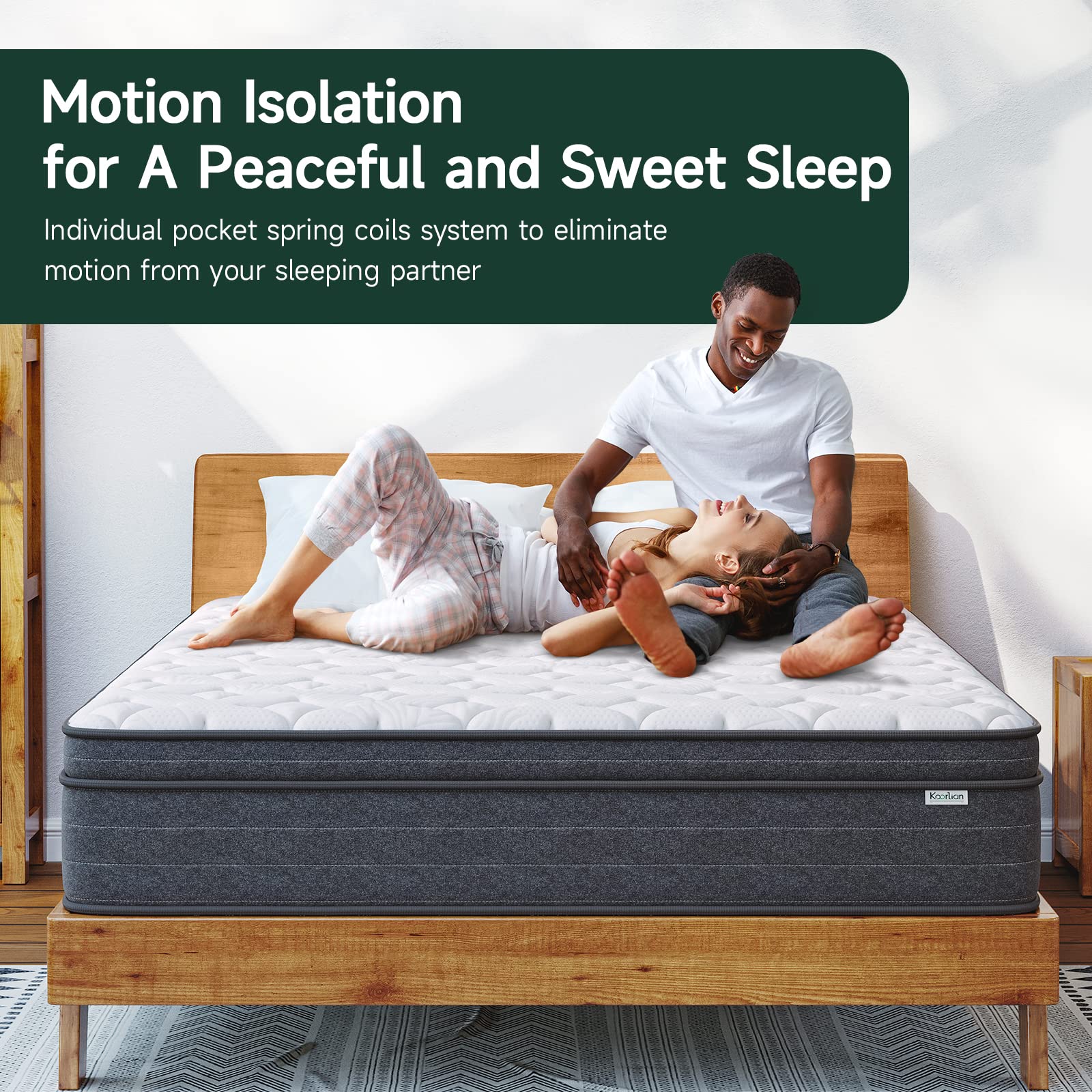 12 Inch, Hybrid Full Mattress in a Box, Full Bed Mattress