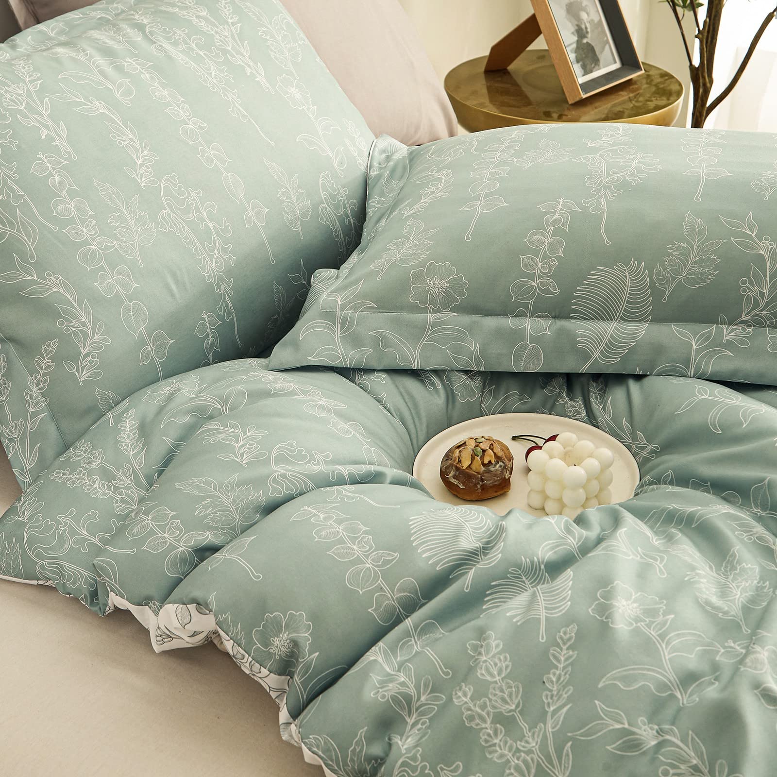 Floral King Size Comforter Set for King Bed Farmhouse Boho Bedding Comforter Sets