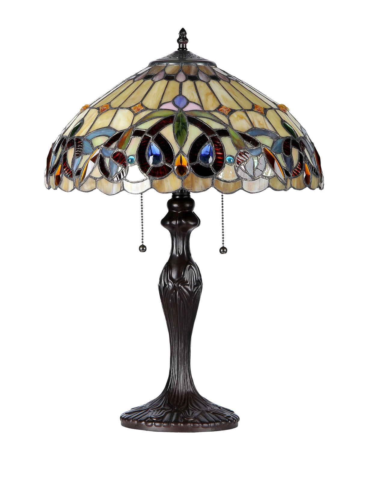 Lighting CH33353VR16-TL2 Serenity Tiffany-Style Victorian