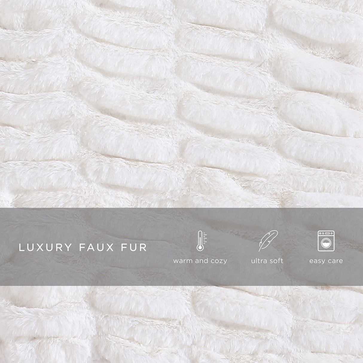 Lapin Ultra Fine Faux Fur Throw Blanket - Luxurious, Chic, Soft and Cozy